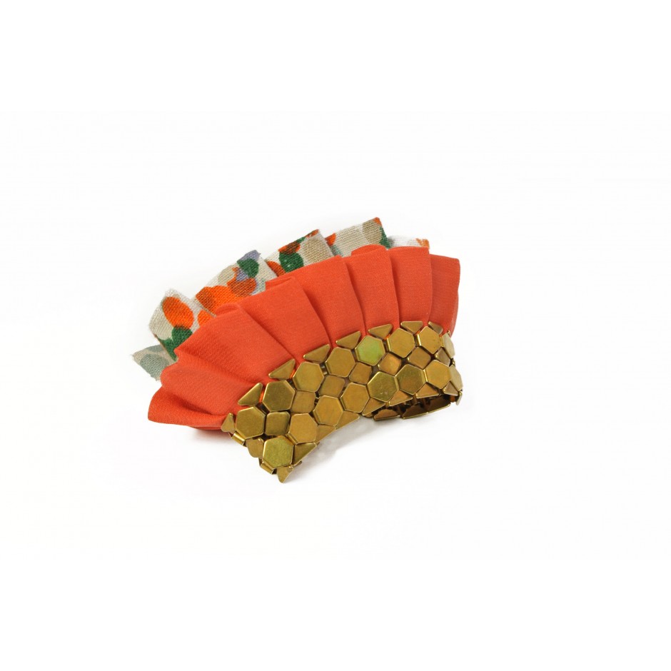 Hula orange cuff bracelet 