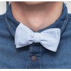 Leon blue bow tie