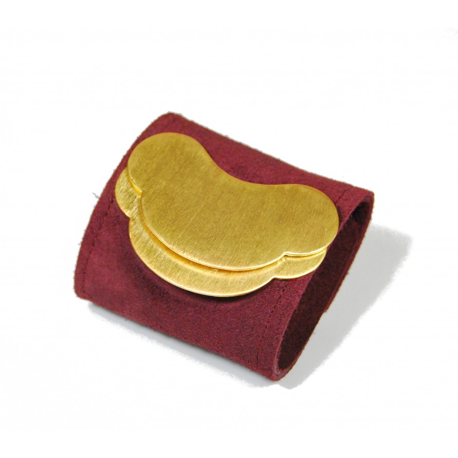 Khamsin burgundy cuff bracelet