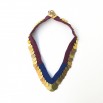 Collier Lalla violet et bleu