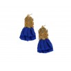 Boucles d'oreilles Hula bleues