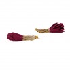 Hula dark purple earrings