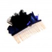 Manuela comb black and blue 