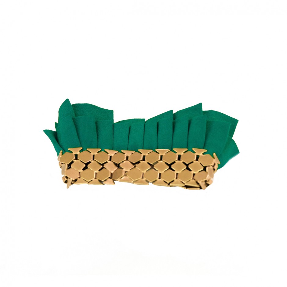 Hula green cuff bracelet 