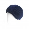 Navy Blue Velvet Turban