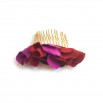 Manuela fuchsia burgundy comb PM