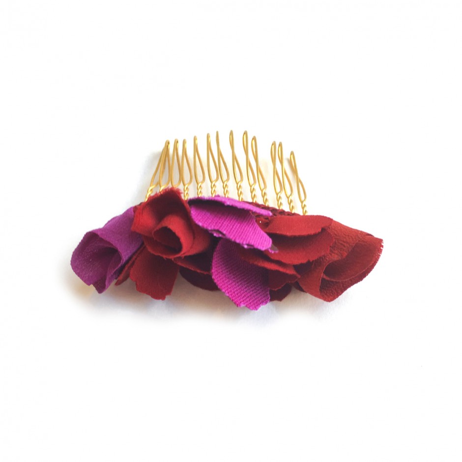 Manuela fuchsia burgundy comb PM