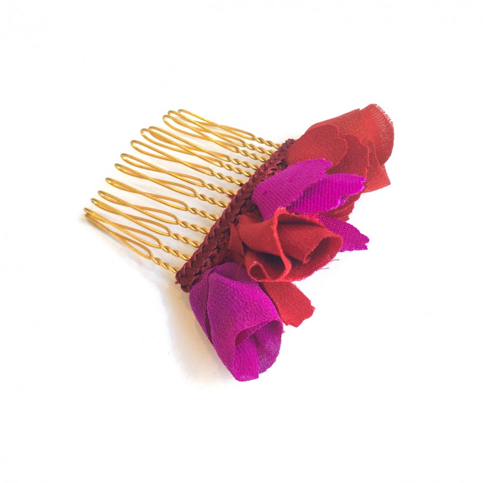 Manuela fuchsia burgundy comb PM