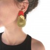 Red earrings Beatriz