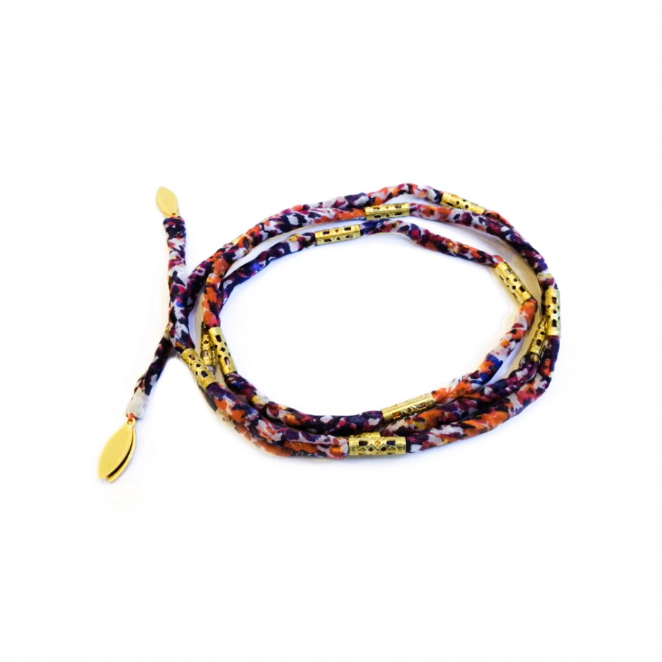 Pharos orange printed bracelet