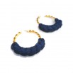 Blue hoop earrings Guadalupe