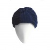 Turban Velours bleu marine