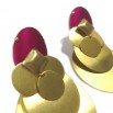 Fuchsia clip earrings Beatriz