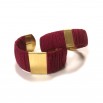 Twiggy yellow and navy cuff bracelet S