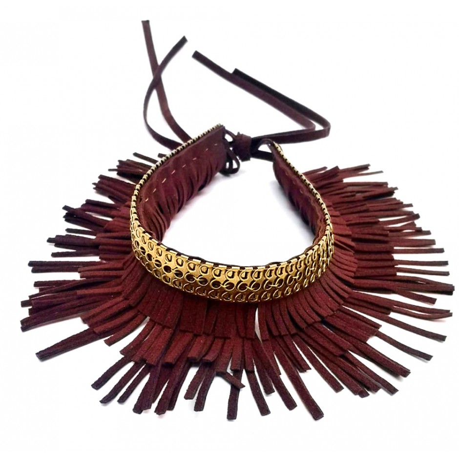 Burgundy Necklace George Frange