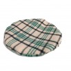 Beige tartan beret