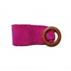 Pink nubuck belt