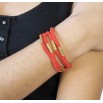 Bracelet Pharos rouge coquelicot