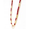 Alexandrie red long necklace