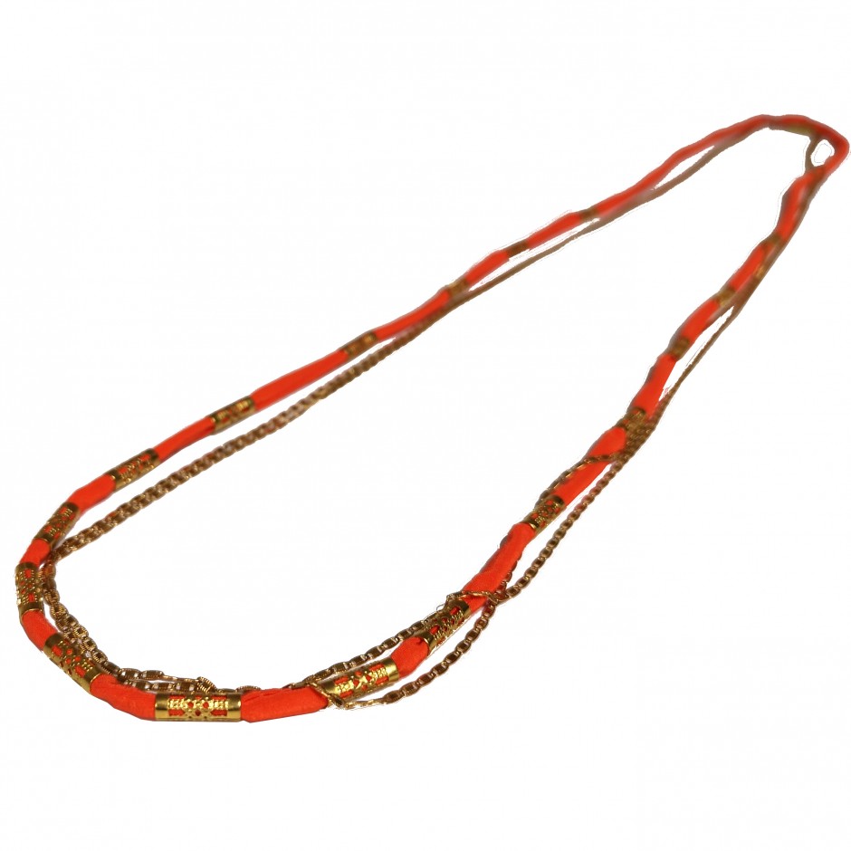 Alexandrie red long necklace